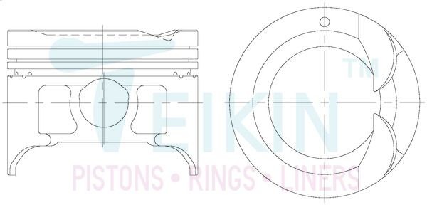 TEIKIN Piston Set Article number: 45656.050 cheaply