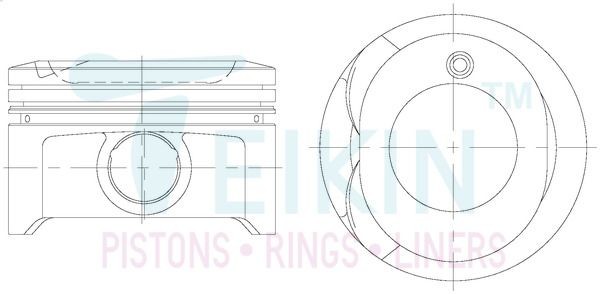 TEIKIN 46334.025 Piston Set RAV 4 1.8 (ZCA25_, ZCA26_) 125 PS Petrol 2005