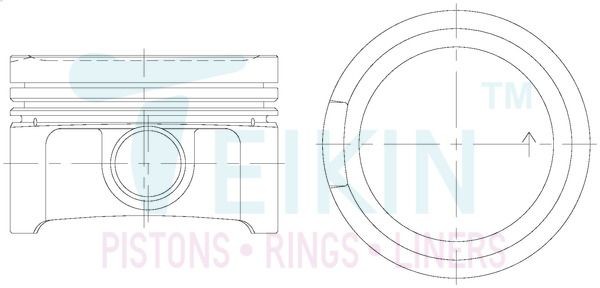 TEIKIN 48204.050 Piston Set PASSAT 1.8 T 150 PS Petrol 2001