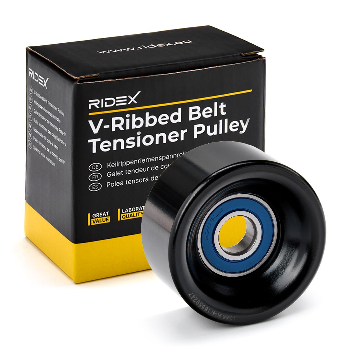 RIDEX Tensioner pulley Article number: 310T0493 cheaply