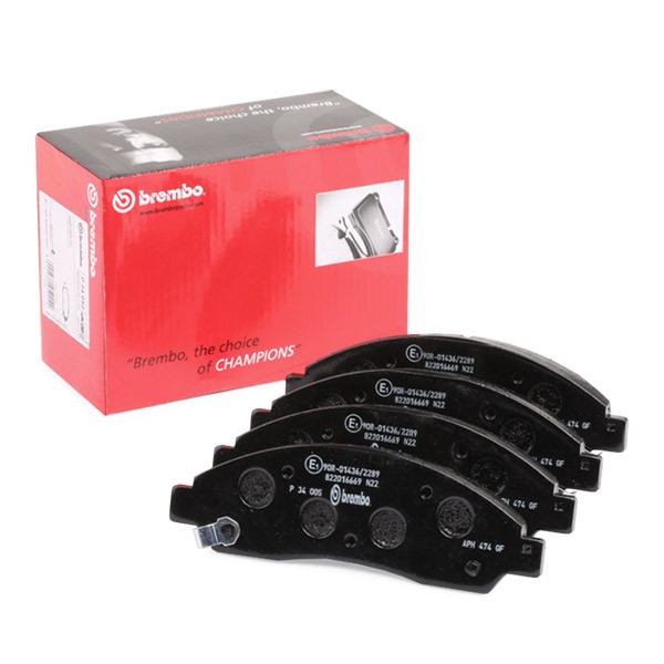 BREMBO Brake pad set Article number: P 34 005 cheaply