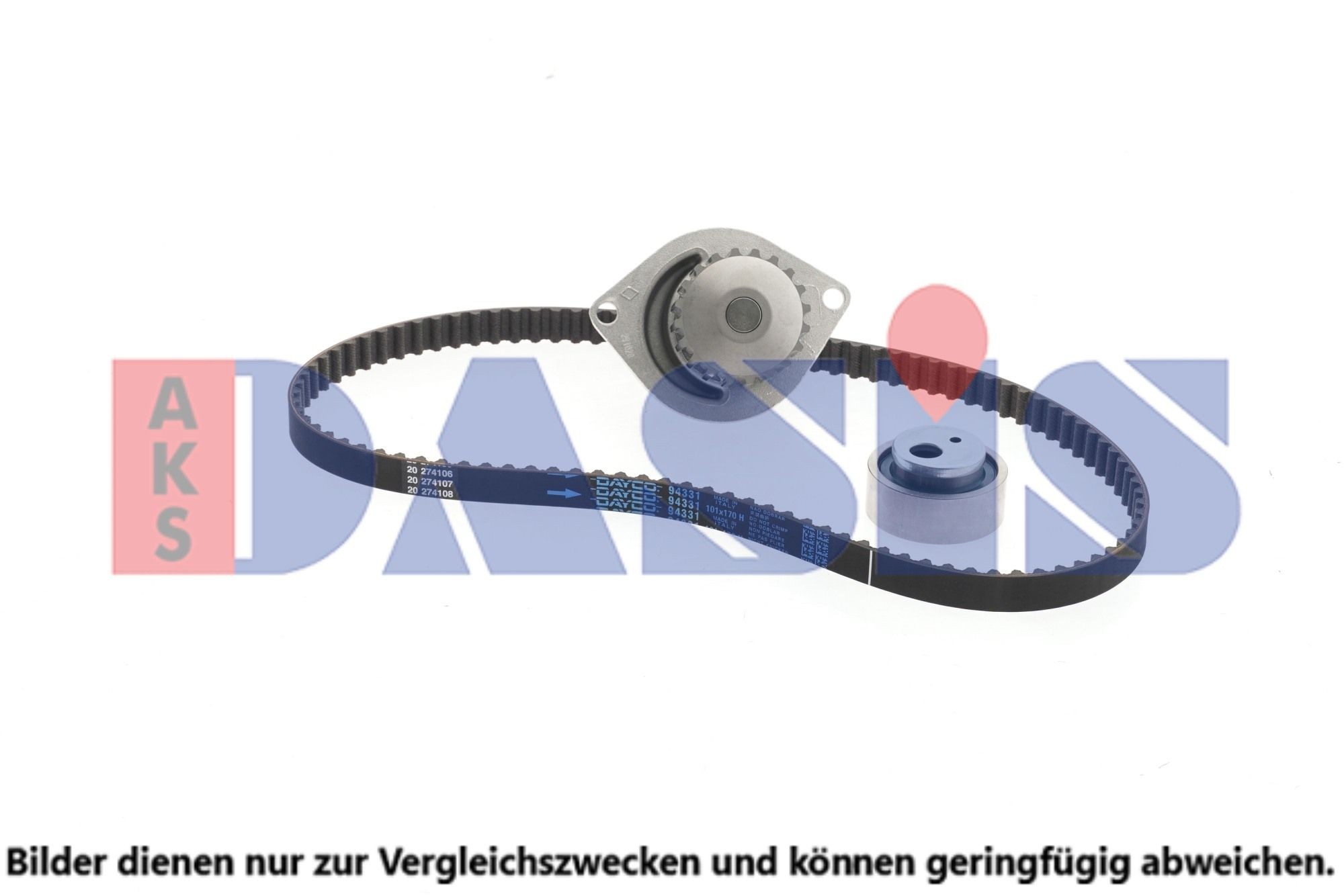 AKS DASIS Water pump and timing belt kit Article number: 570279N cheaply