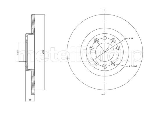METELLI Brake disc Article number: 23-1760C cheaply