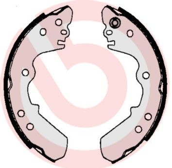BREMBO Brake Shoe Set Article number: S 59 512 cheaply