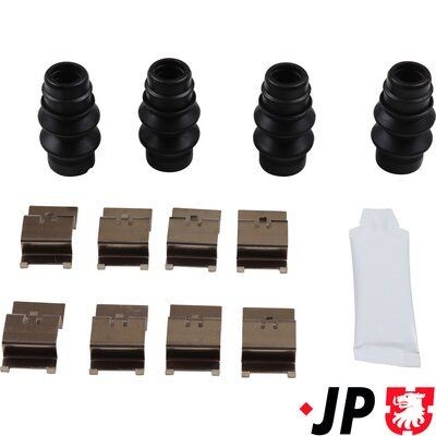 JP GROUP 1364002710 Σετ βοηθ. εξαρτημάτων, τακάκια φρένων EQA EQA 350 4-matic (243.712) 292 PS Ηλεκτρικό