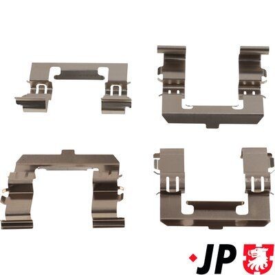 JP GROUP 1564004210 Lisakomplekt, ketaspiduriklotsid BT-50 2.5 MRZ-CD 4x4 (UNY0W3) 143 HP Diisel 2015