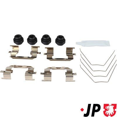 JP GROUP 4164002510 Lisakomplekt, ketaspiduriklotsid i30 1.4 MPI 100 HP Bensiin