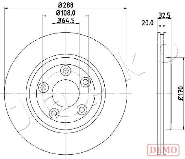 JAPKO Brake disc Article number: 610315C cheaply