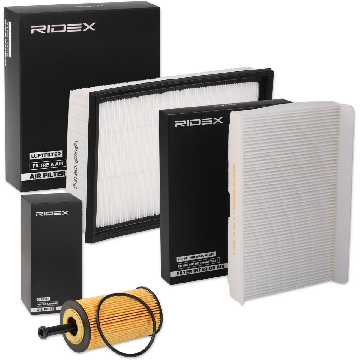 RIDEX Filter-komplekt Artikli number: 4055F3652 soodsalt