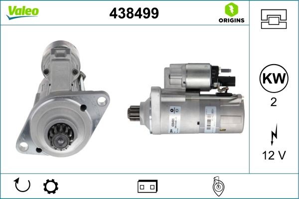 VALEO Starter motor Article number: 438499 cheaply