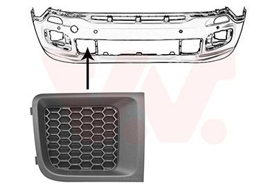 VAN WEZEL Bumper grill Article number: 2126596 cheaply