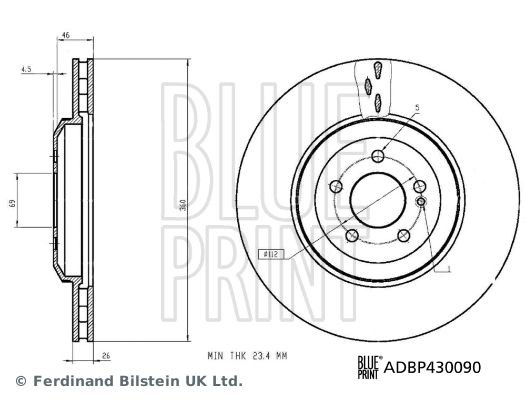 BLUE PRINT Piduriketas Artikli number: ADBP430090 soodsalt
