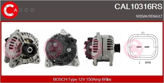 CASCO CRG72002AS EGR-jahuti TRANSIT 2.2 TDCi RWD 125 HP Diisel 2014
