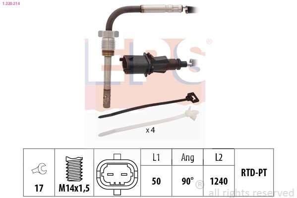 EPS Sensor, exhaust gas temperature Article number: 1.220.214 cheaply
