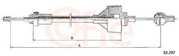 COFLE Clutch Cable Article number: 92.10.297 cheaply