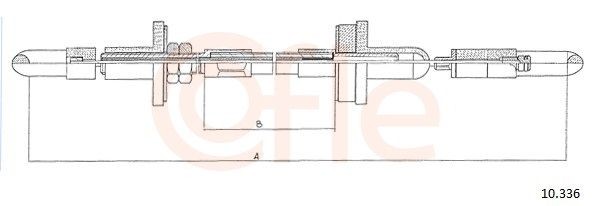 COFLE Clutch Cable Article number: 92.10.336 cheaply