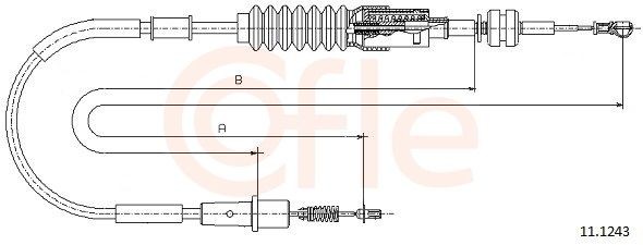 COFLE Throttle cable Article number: 92.11.1243 cheaply