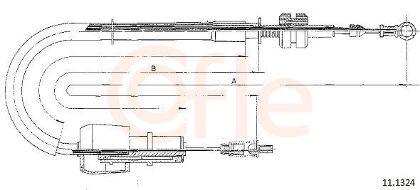 COFLE Throttle cable Article number: 92.11.1324 cheaply