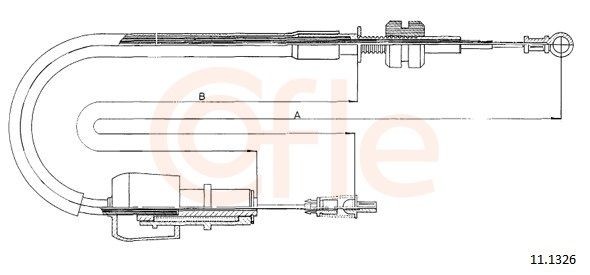 COFLE Throttle cable Article number: 92.11.1326 cheaply
