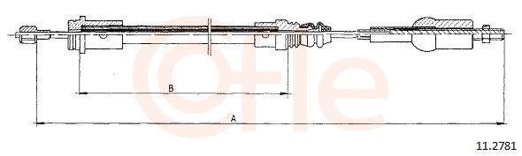 COFLE Clutch Cable Article number: 92.11.2781 cheaply