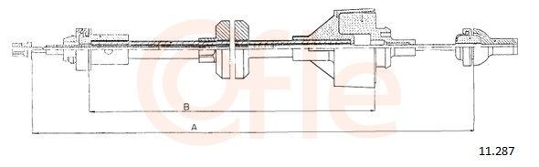 COFLE Clutch Cable Article number: 92.11.287 cheaply