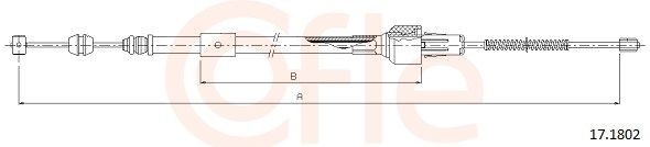 COFLE 92.15.7262 Cable, manual transmission MULTIPLA 1.9 JTD 120 PS Diesel 2010