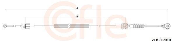 COFLE 92.2CB.OP010 Tross, käigukast CORSA 1.3 CDTI (L08, L68) 95 HP Diisel 2014