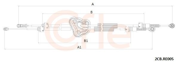 COFLE 92.2CB.RE005 Tross, käigukast MEGANE 1.4 TCe 131 HP Bensiin