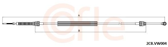 COFLE Cable, manual transmission Article number: 92.2CB.VK004 cheaply