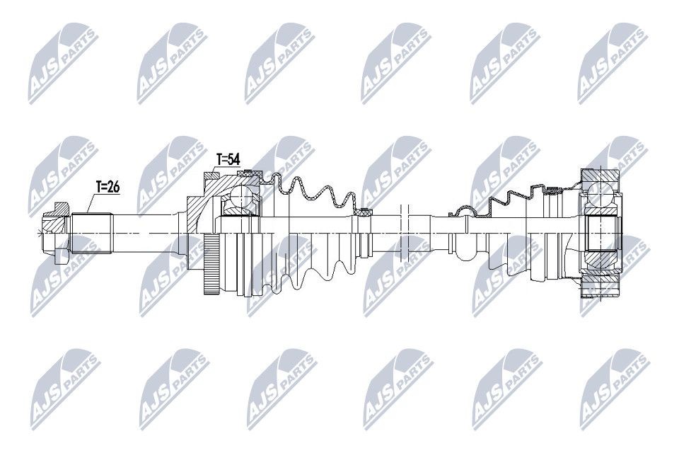 NTY Drive shaft Article number: NPW-ME-100 cheaply