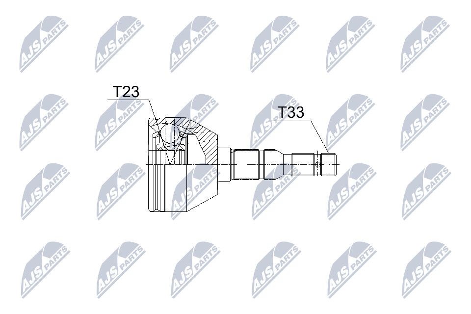NTY Joint kit, drive shaft Article number: NPZ-PL-043 cheaply