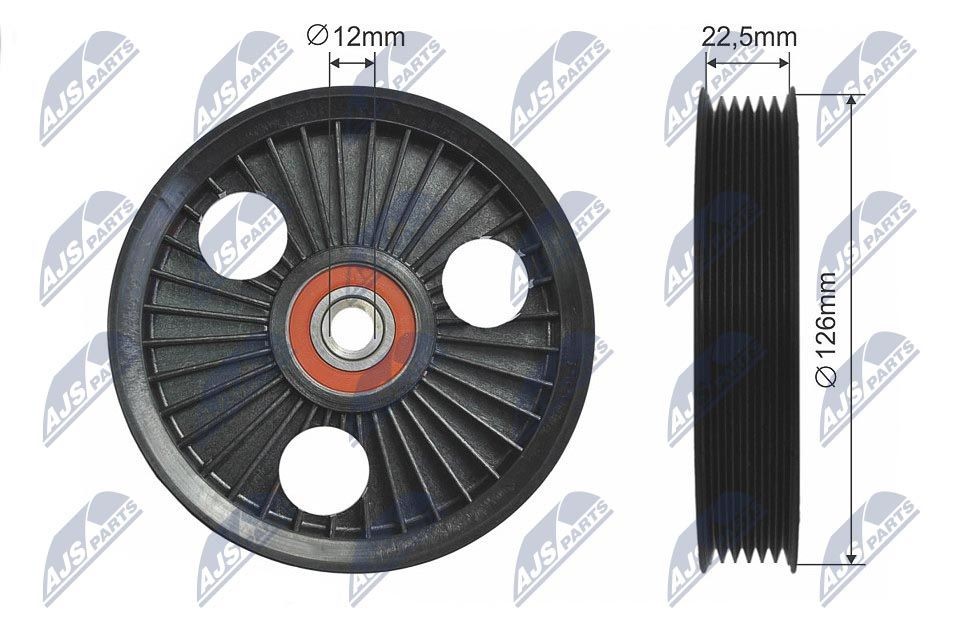 NTY Deflection / Guide Pulley, v-ribbed belt Article number: RNK-CH-026 cheaply