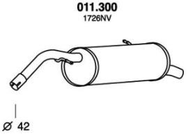 PEDOL Rear silencer Article number: 011.300 cheaply