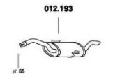 PEDOL Rear silencer Article number: 012.193 cheaply
