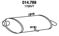 PEDOL Rear silencer Article number: 014.789 cheaply