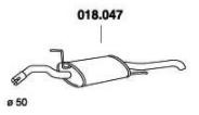 PEDOL Rear silencer Article number: 018.047 cheaply