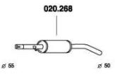 PEDOL Middle silencer Article number: 020.268 cheaply