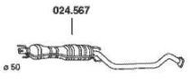 PEDOL Middle silencer Article number: 024.567 cheaply