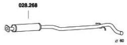 PEDOL Middle silencer Article number: 028.268 cheaply