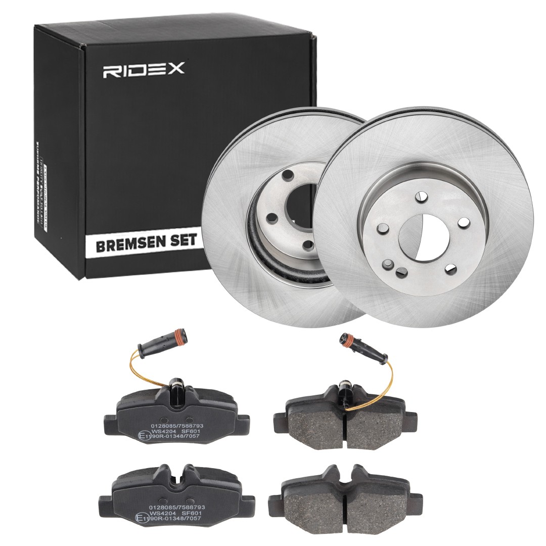 RIDEX Brake discs and pads set Article number: 3405B0851 cheaply