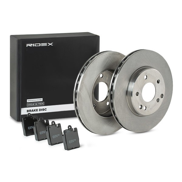 RIDEX Brake discs and pads set Article number: 3405B1512 cheaply