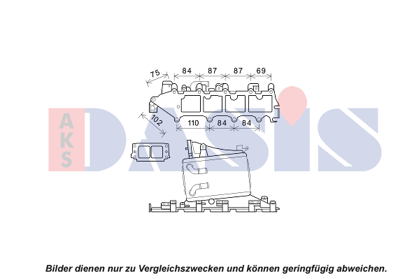 AKS DASIS Air conditioning condenser Article number: 051920N cheaply