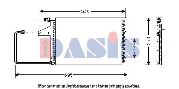 AKS DASIS Air conditioning condenser Article number: 062010N cheaply