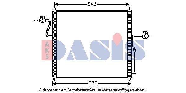AKS DASIS Air conditioning condenser Article number: 092035N cheaply