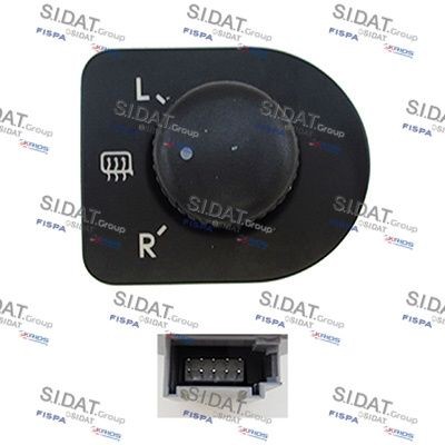 SIDAT 640720A2 Switch, mirror adjustment PASSAT 4.0 W8 4motion 275 PS Petrol 2005