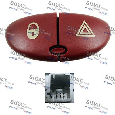 SIDAT 660666A2 Hazard Light Switch 206 1.6 i 89 PS Petrol 2012