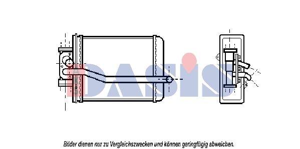 AKS DASIS Heater matrix Article number: 119010N cheaply