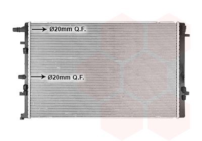 VAN WEZEL Engine radiator Article number: 43012714 cheaply