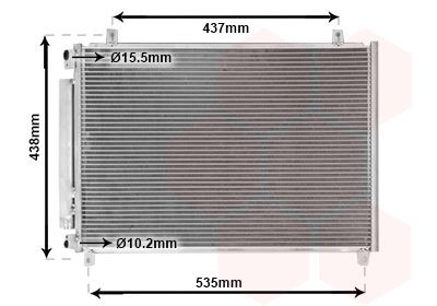 VAN WEZEL Air conditioning condenser Article number: 52015708 cheaply