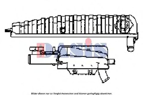 AKS DASIS Coolant expansion tank Article number: 132640T cheaply